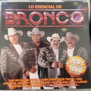 CD. Lo esencial de bronco 3 Cds + 1dvd con 22 videos